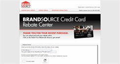 Desktop Screenshot of brandsourcerebate.com
